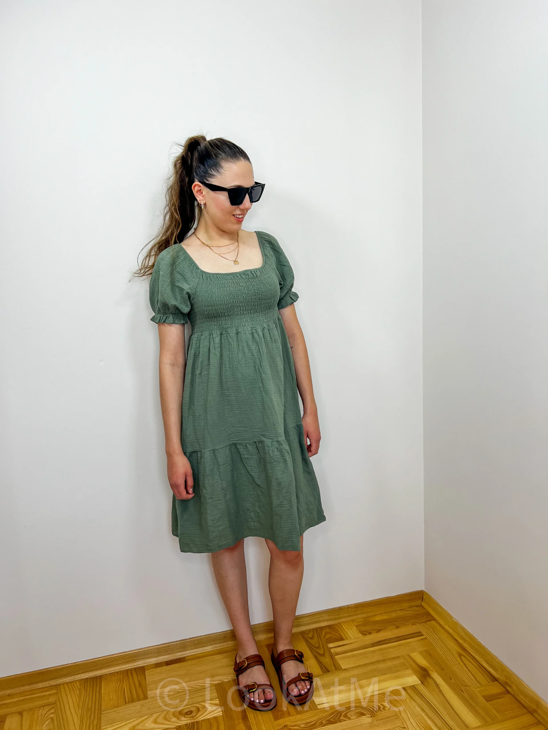 Sukienka „Violla” zielona - obrazek 4